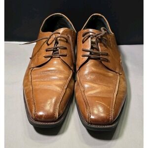 Stacy Adams Logan Oxford Dress Shoes Sz 8M Brown Leather